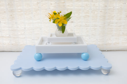 Ice Blue Serving Tray