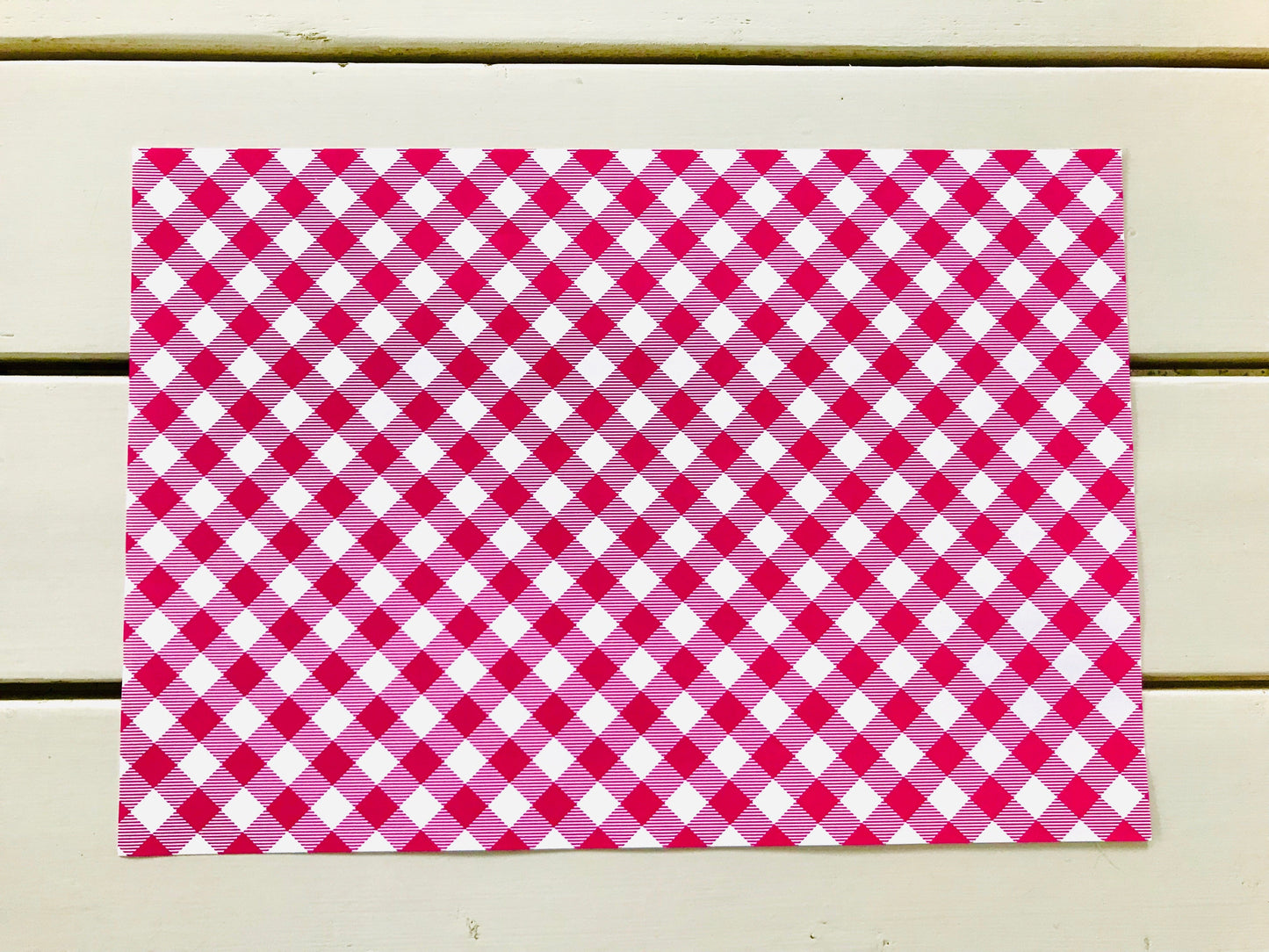 Hot Pink Gingham Placemats