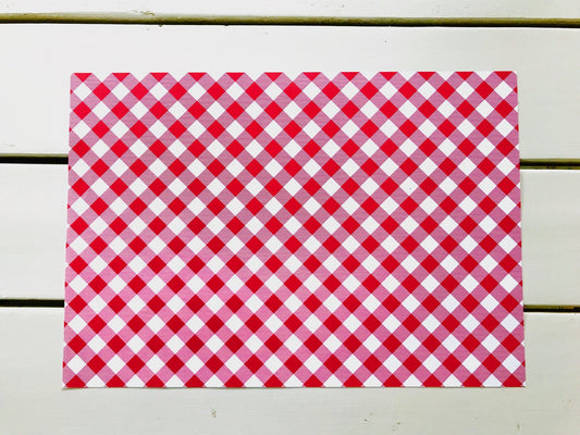 Red Gingham Placemats