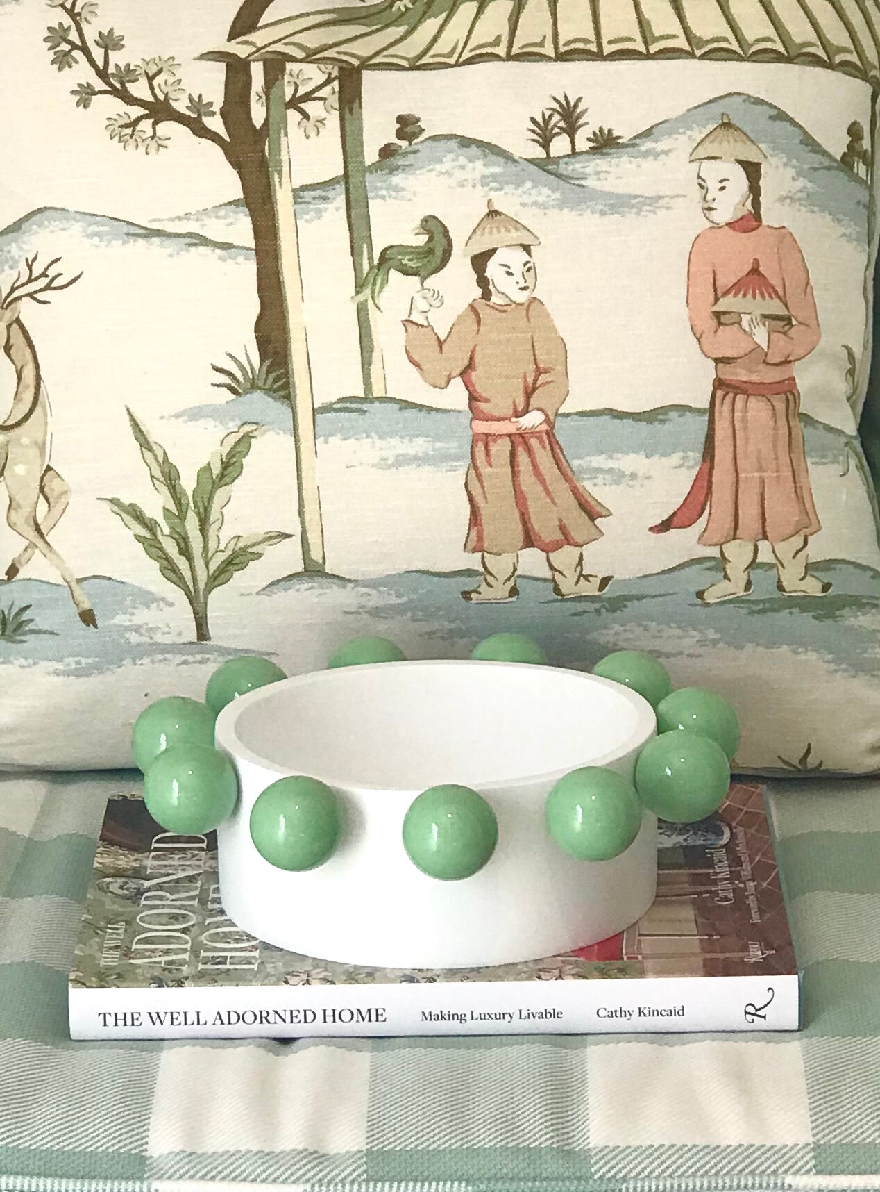 Mint Green & White Bowl