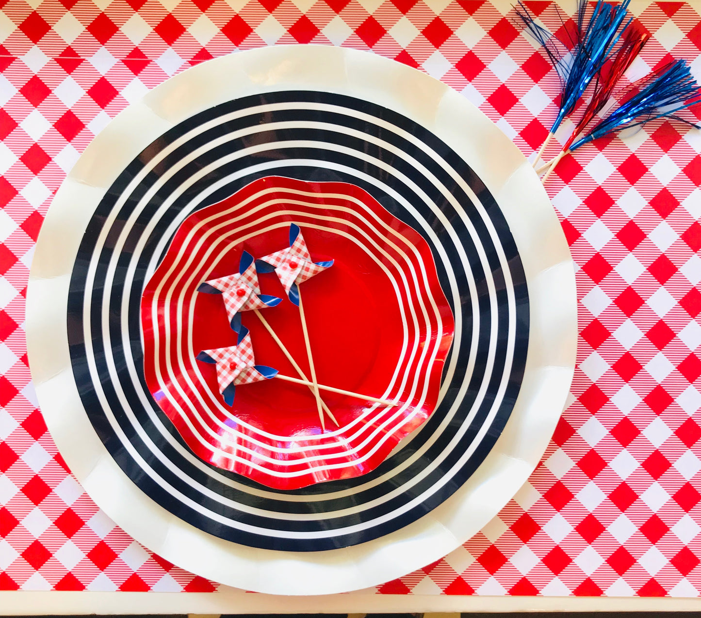 Patriotic Gingham Placemats (2 colors available)